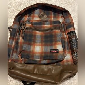 Dickies plaid backpack